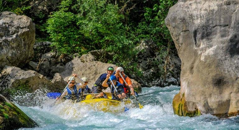 Rafting on Cetina river