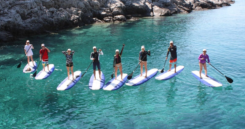 SUP in the sea near Split