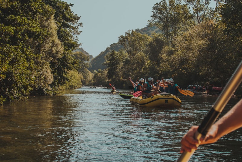 Rafting on Cetina river