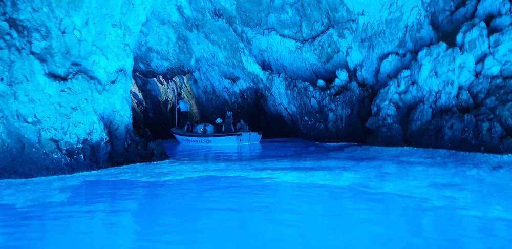 inside the blue cave croatia