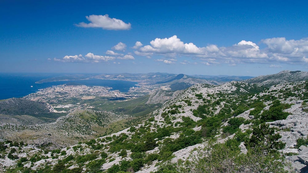 View from Mosor mountain
