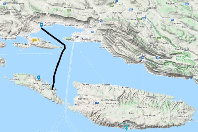 Split Airport to Stomorska boat transfer
