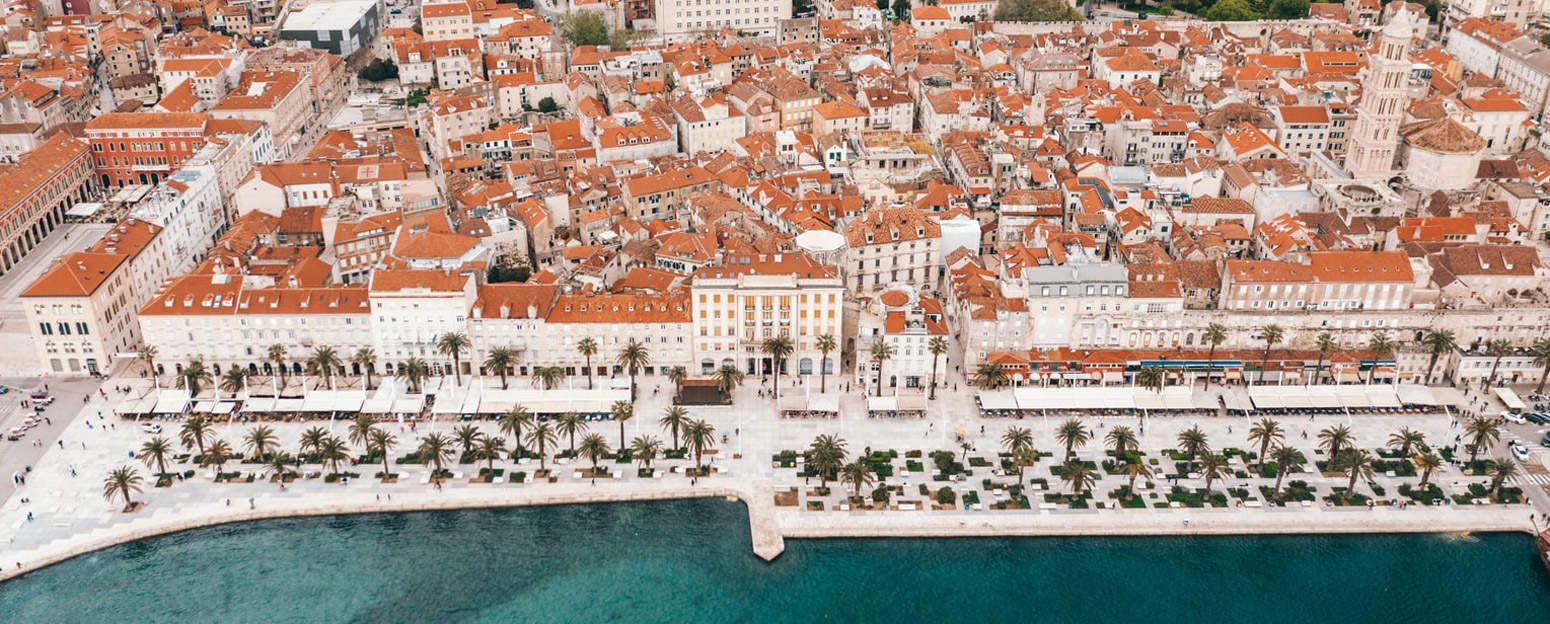 Split Croatia from the air
